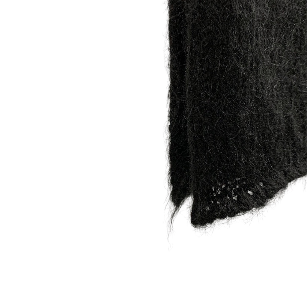 Rick Owens Ziggy Ripped Knitted Skirt - FashionPlug
