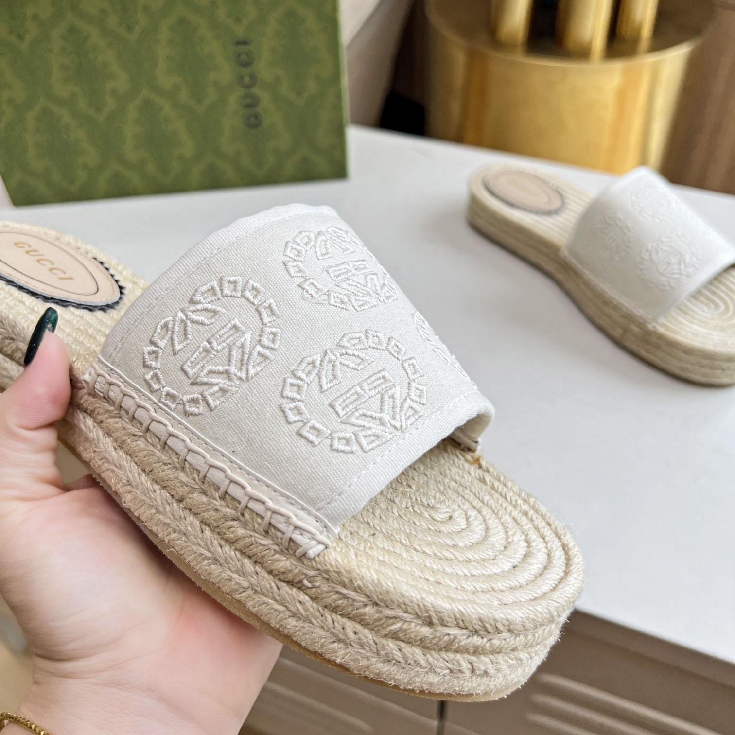 Gucci Women's Interlocking G Espadrille Sandal - FashionPlug