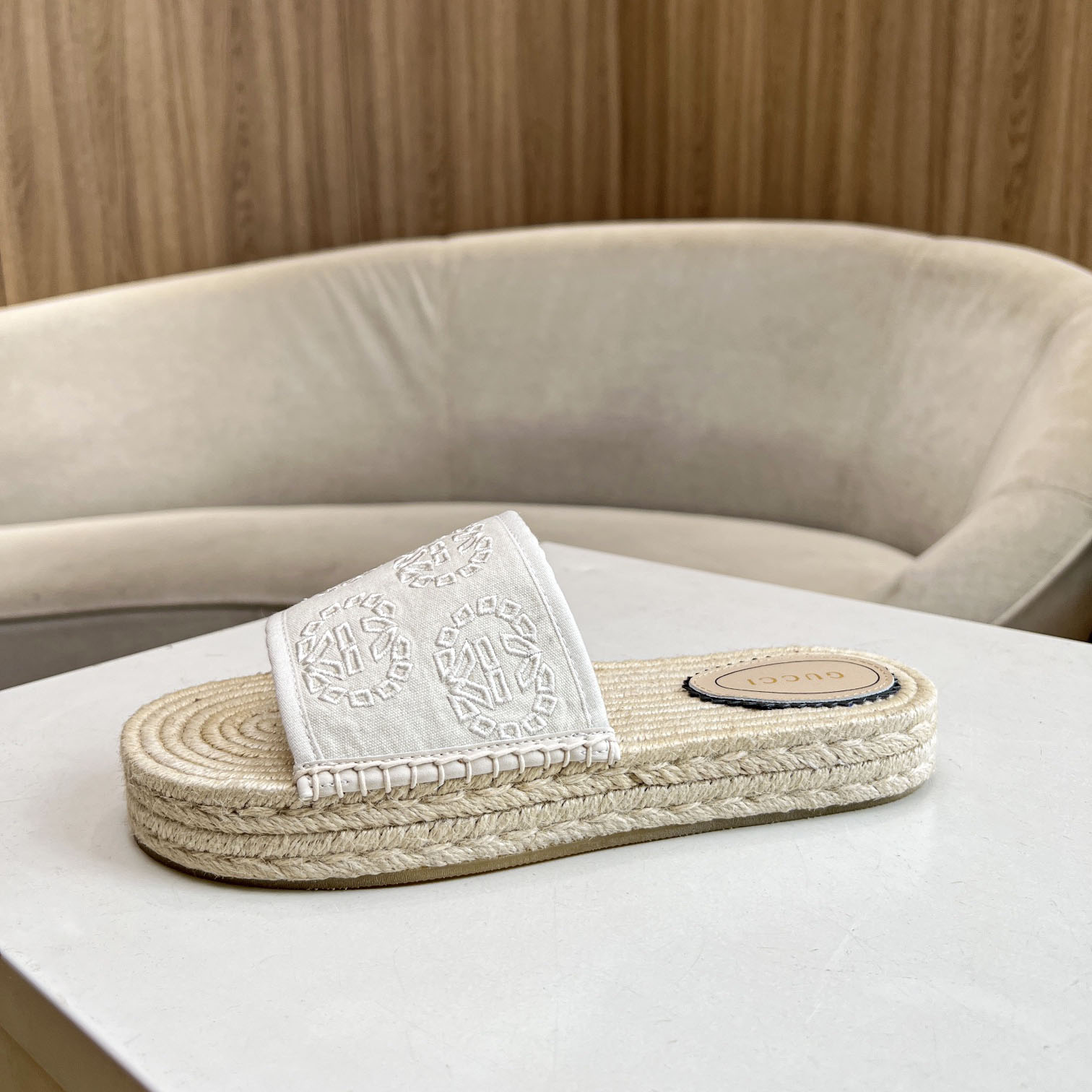Gucci Women's Interlocking G Espadrille Sandal - FashionPlug