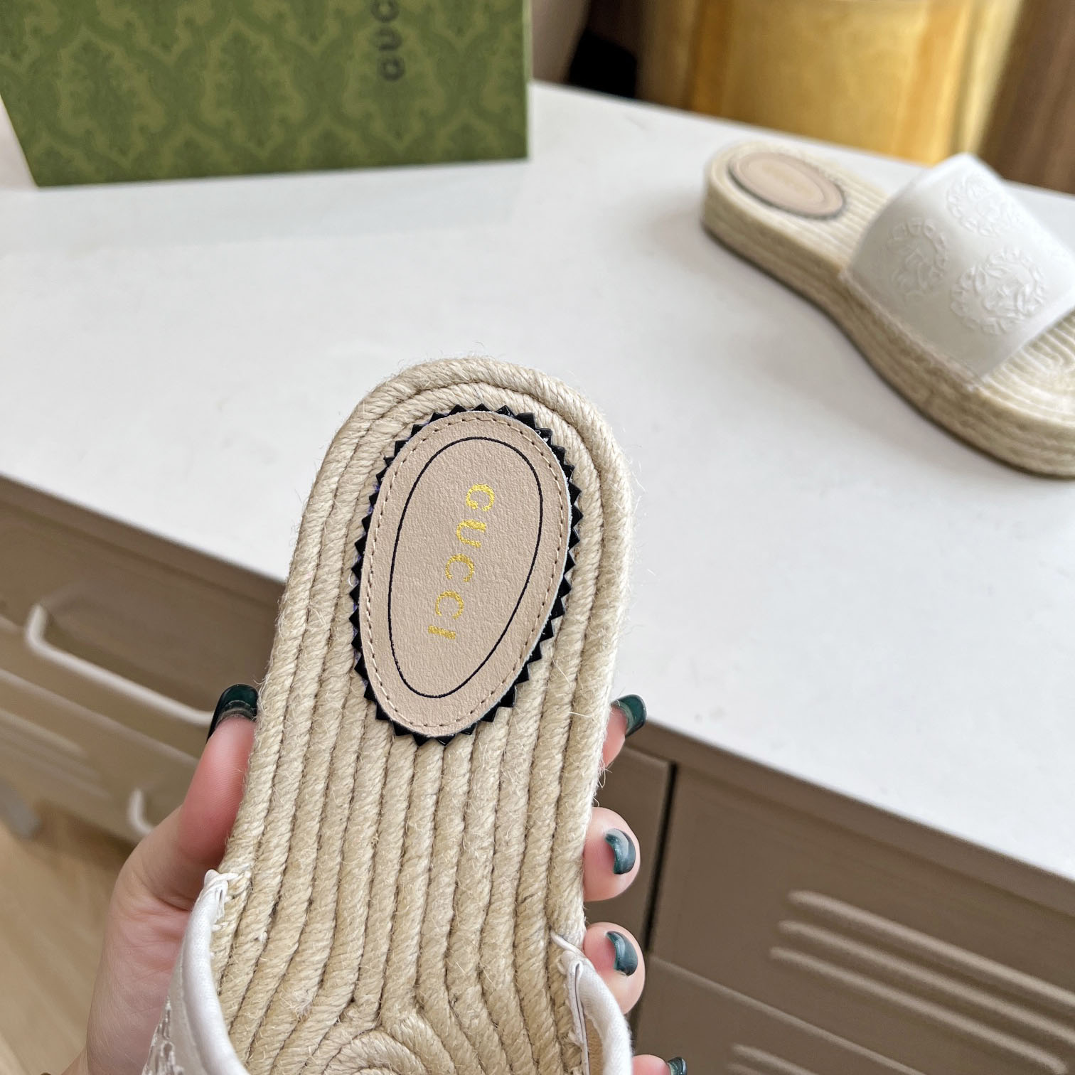 Gucci Women's Interlocking G Espadrille Sandal - FashionPlug