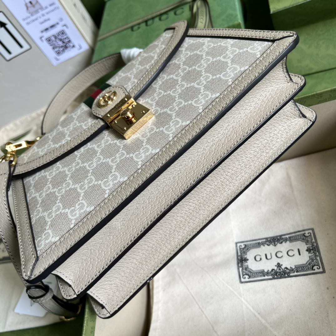 Gucci Ophidia GG Small Top Handle Bag(25-17.5-7cm) - FashionPlug