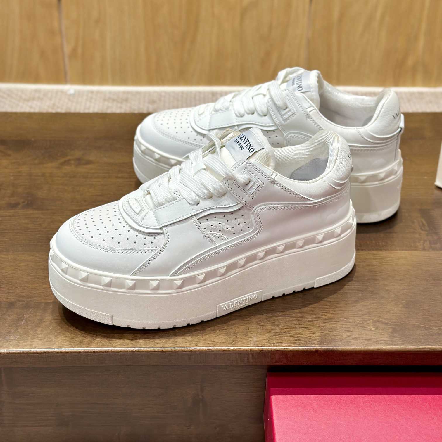 Valenti Garavani Freedots XL Leather Sneakers - FashionPlug