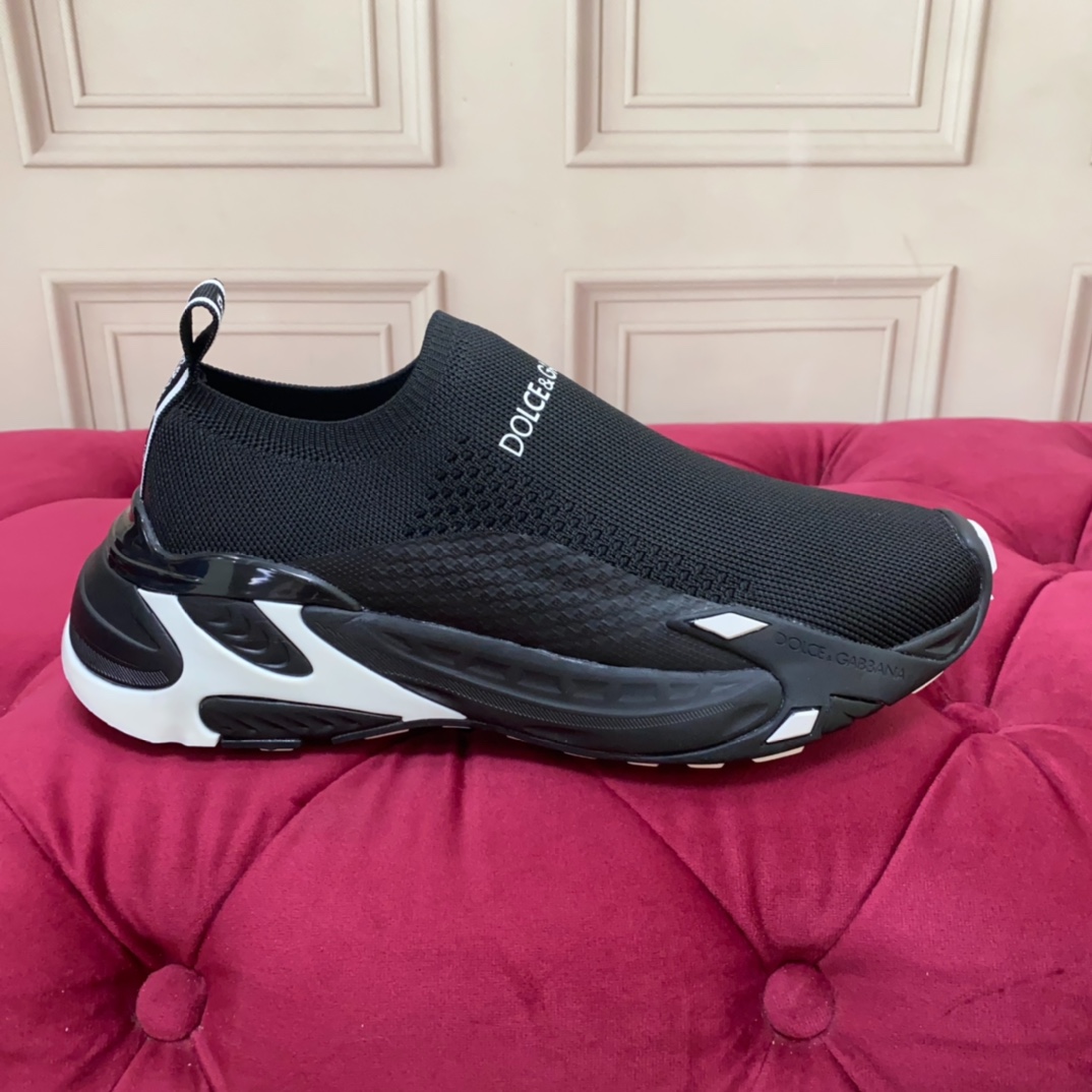 Dolce & Gabbana Stretch Mesh Fast Sneaker 'Black' - FashionPlug