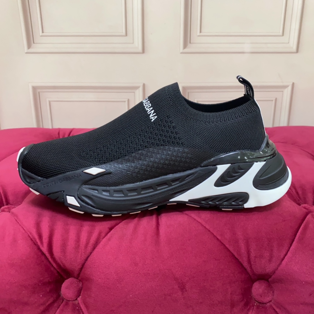 Dolce & Gabbana Stretch Mesh Fast Sneaker 'Black' - FashionPlug