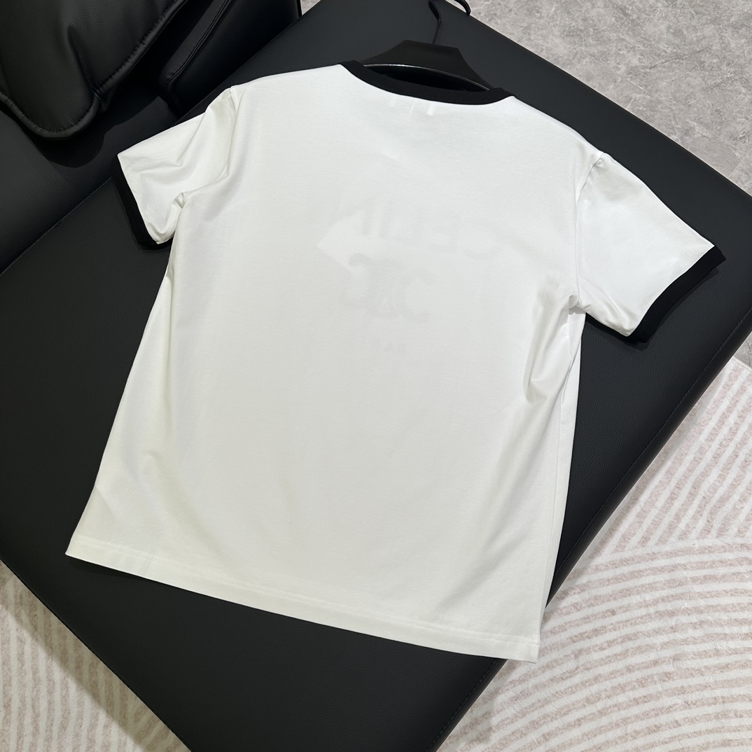 Celine Paris T-shirt In Cotton Jersey - FashionPlug
