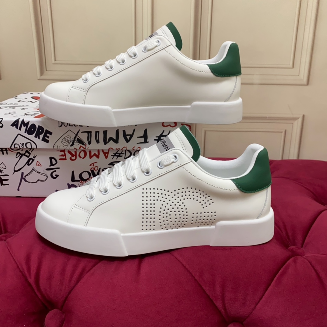 Dolce & Gabbana Calfskin Portofino sneakers   - FashionPlug