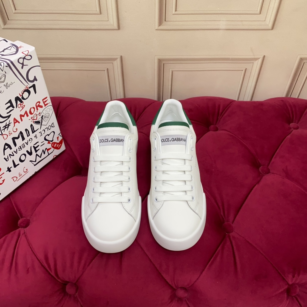 Dolce & Gabbana Calfskin Portofino sneakers   - FashionPlug
