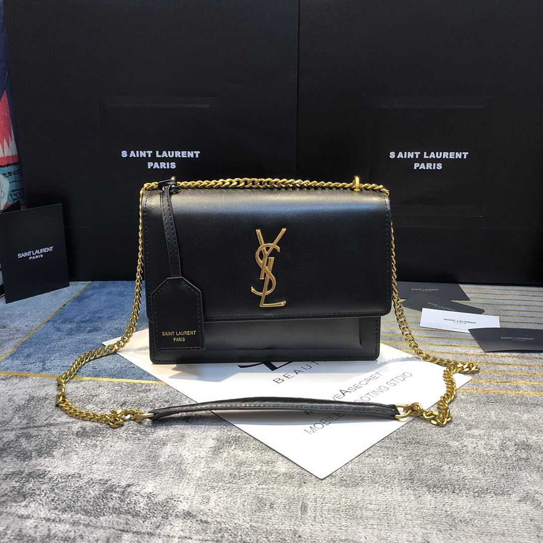 Saint Laurent Women Sunset Medium Leather Shoulder Bag （22x8x16 cm） - FashionPlug