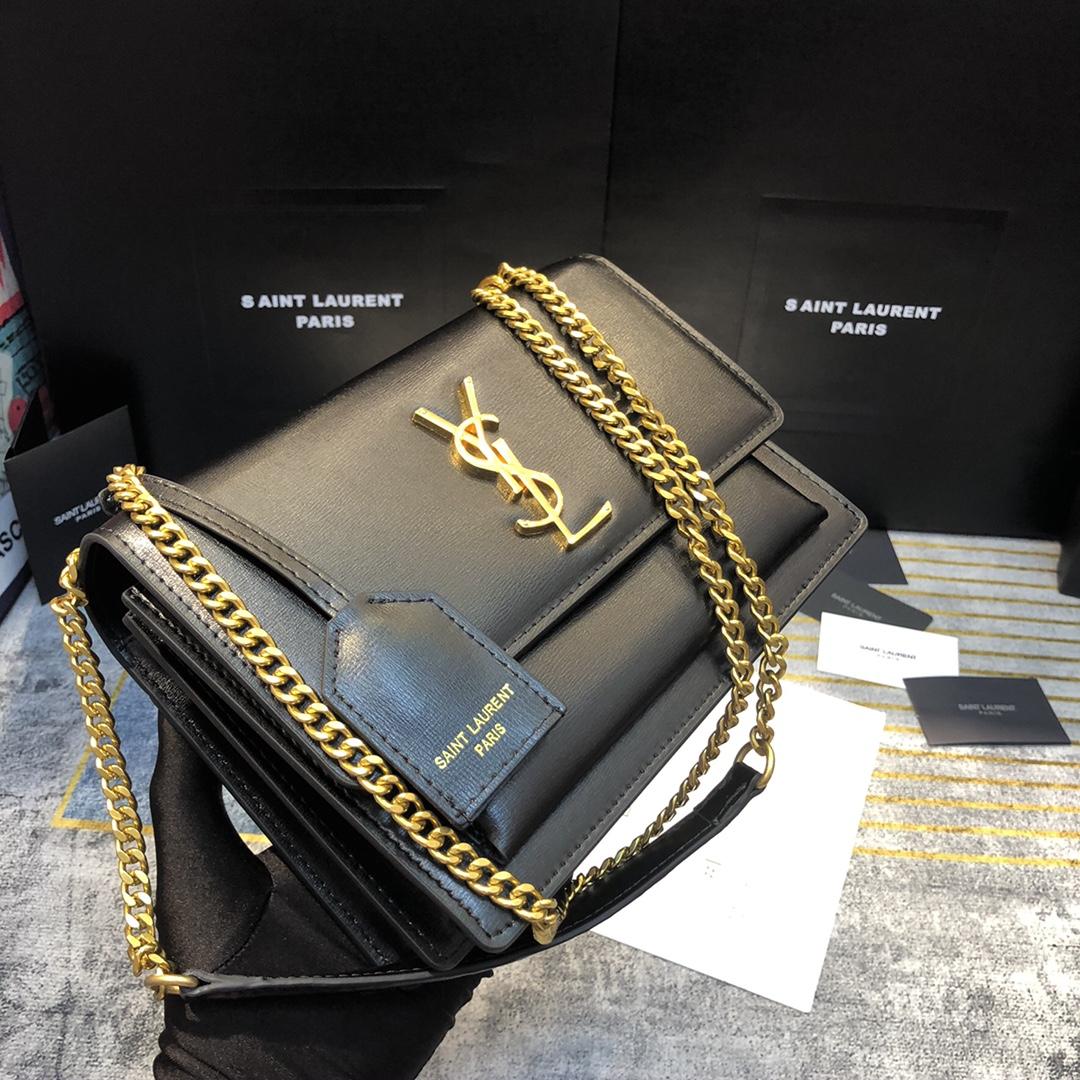 Saint Laurent Women Sunset Medium Leather Shoulder Bag （22x8x16 cm） - FashionPlug