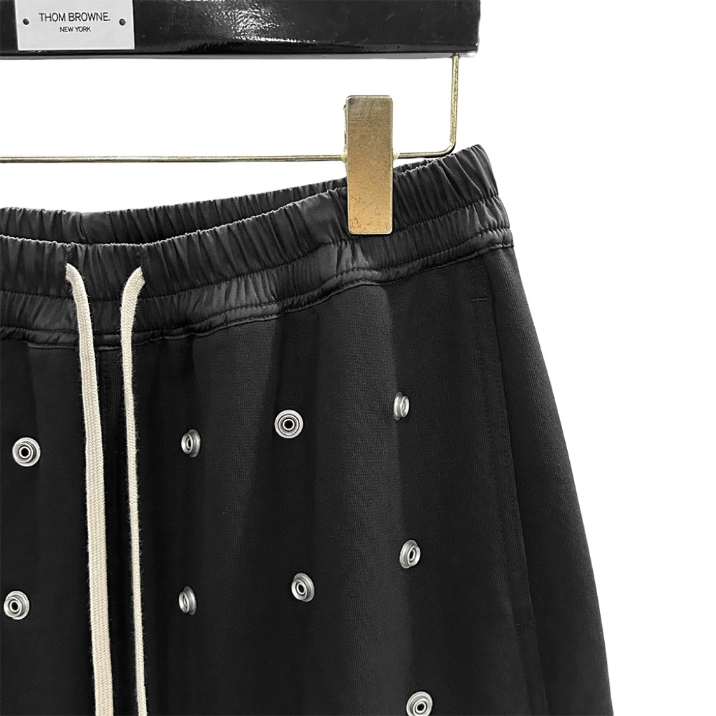 Rick Owens DRKSHDW Embellished Cotton Shorts - FashionPlug