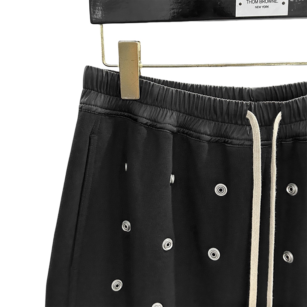 Rick Owens DRKSHDW Embellished Cotton Shorts - FashionPlug