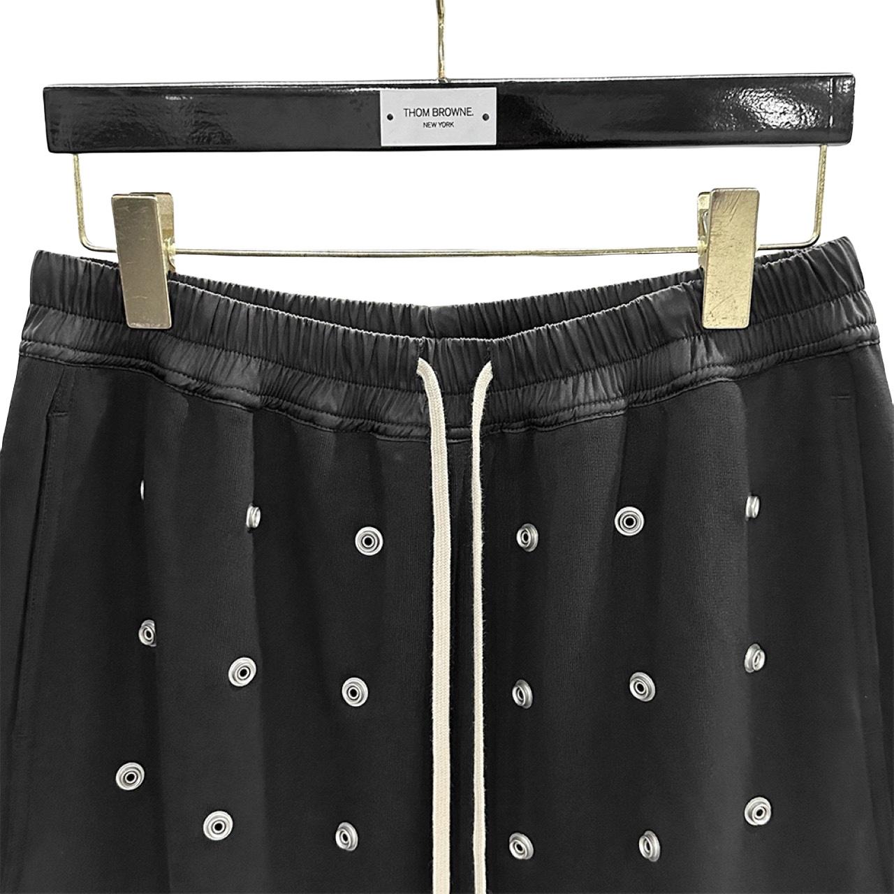 Rick Owens DRKSHDW Embellished Cotton Shorts - FashionPlug