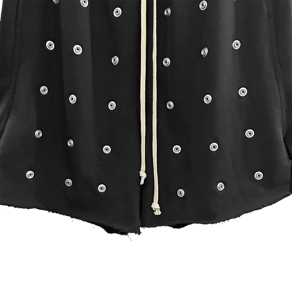 Rick Owens DRKSHDW Embellished Cotton Shorts - FashionPlug