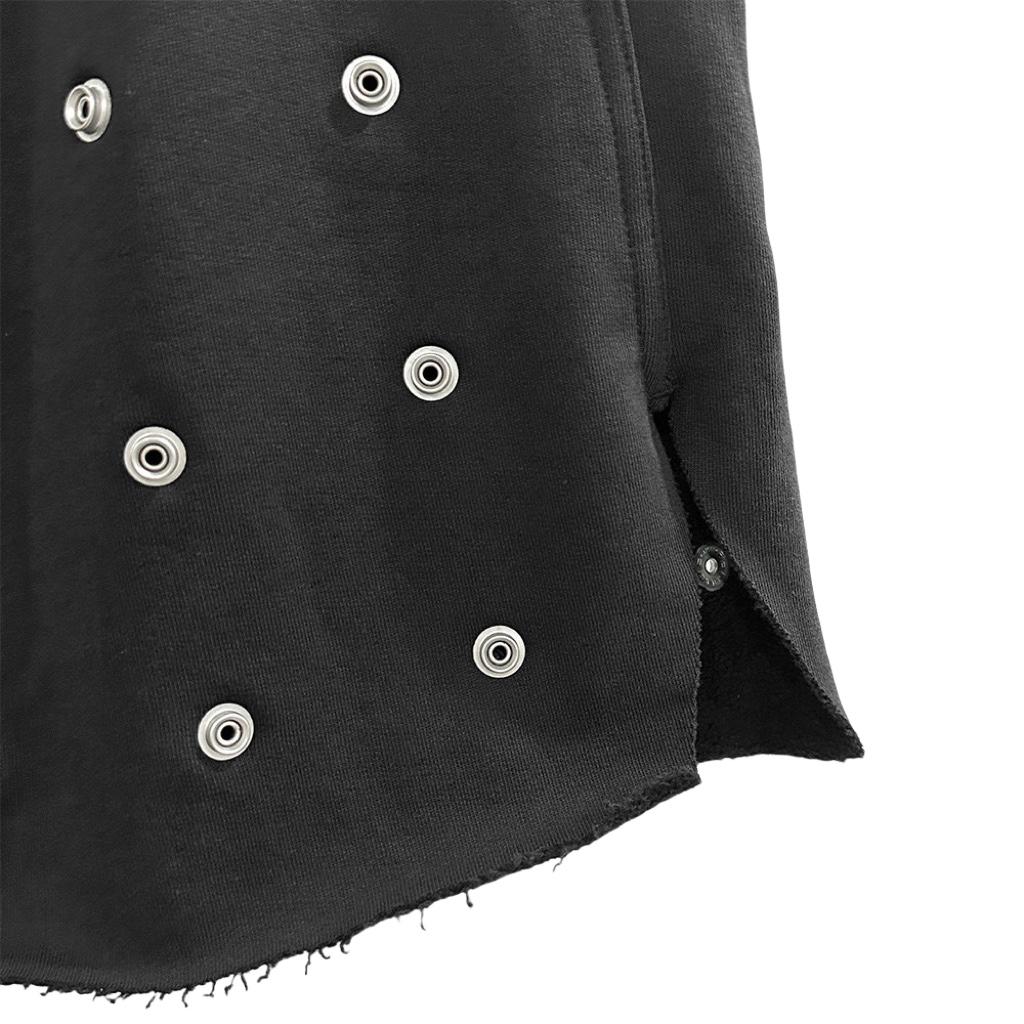 Rick Owens DRKSHDW Embellished Cotton Shorts - FashionPlug