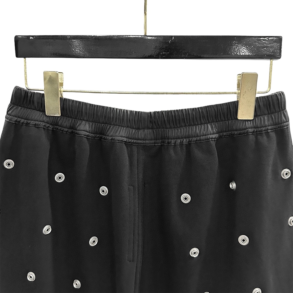 Rick Owens DRKSHDW Embellished Cotton Shorts - FashionPlug