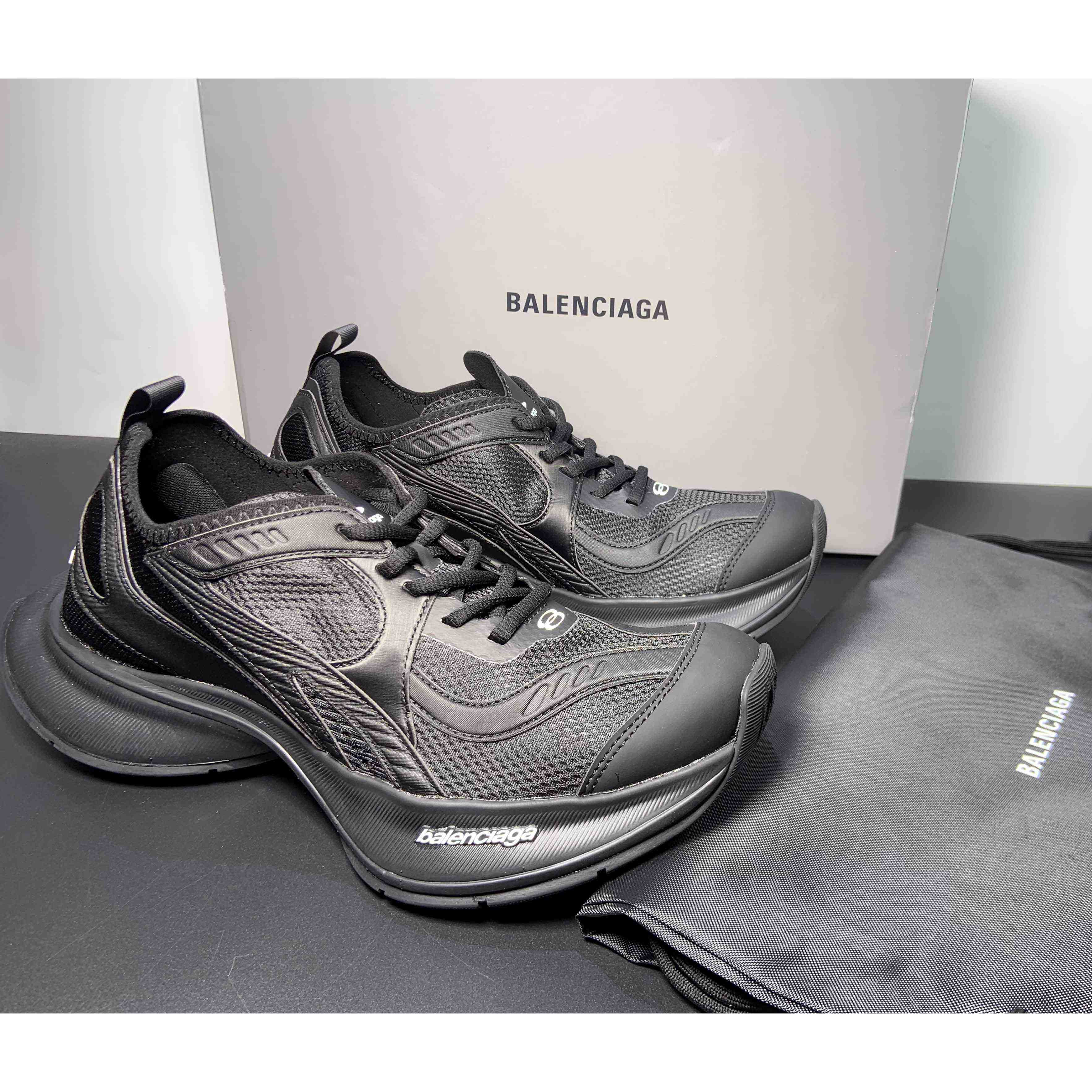 Balenciaga Circuit Sneaker In Black  - FashionPlug