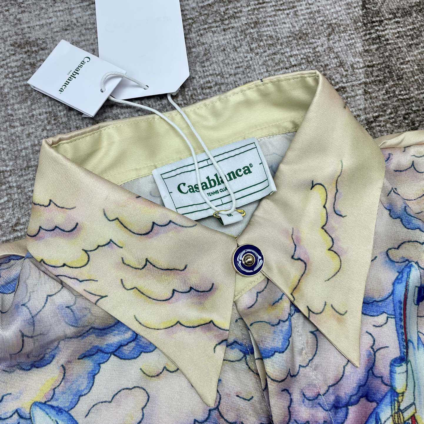 Casablanca Graphic-Print Silk Shirt  CA3464 - FashionPlug