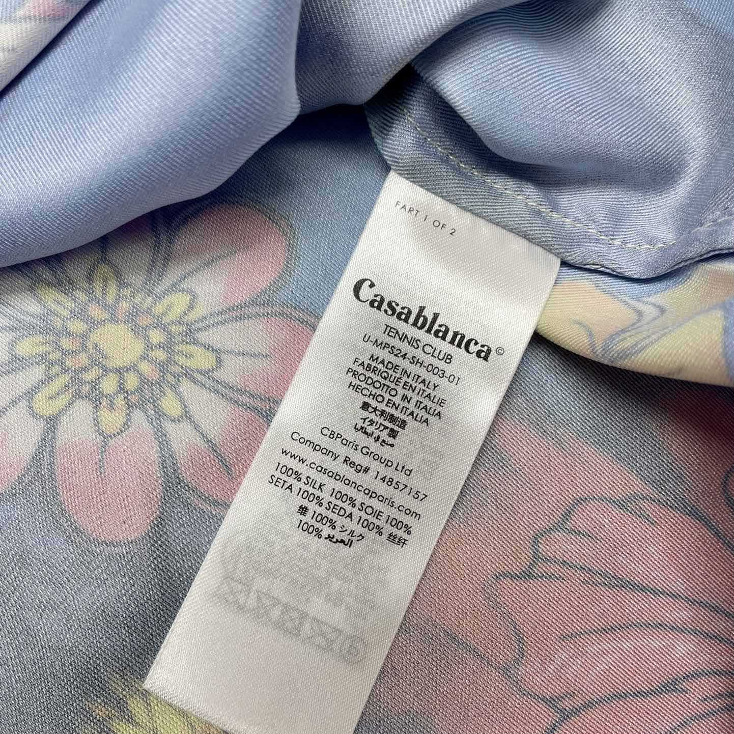 Casablanca Graphic-Print Silk Shirt  CA3464 - FashionPlug