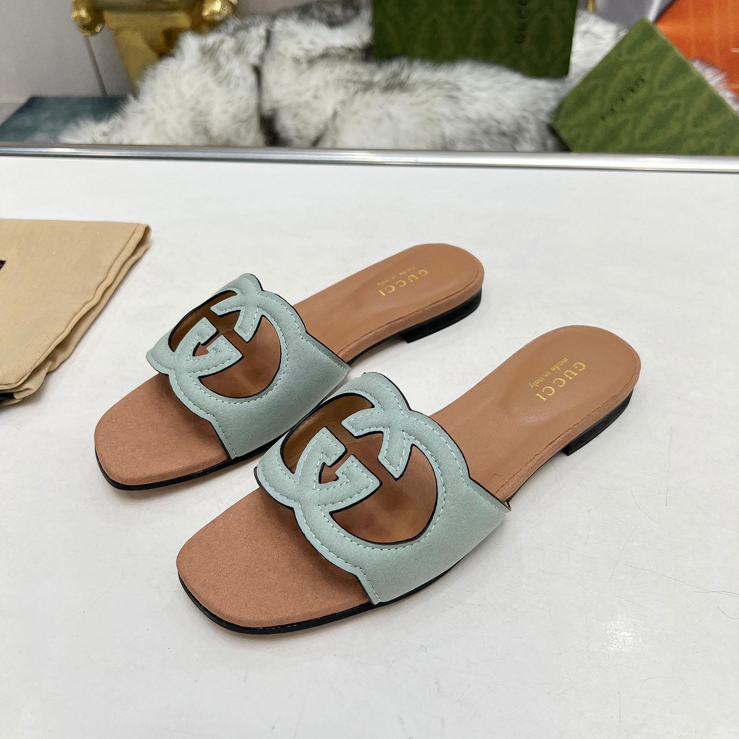 Gucci Women's Interlocking G Cut-out Sandal - FashionPlug