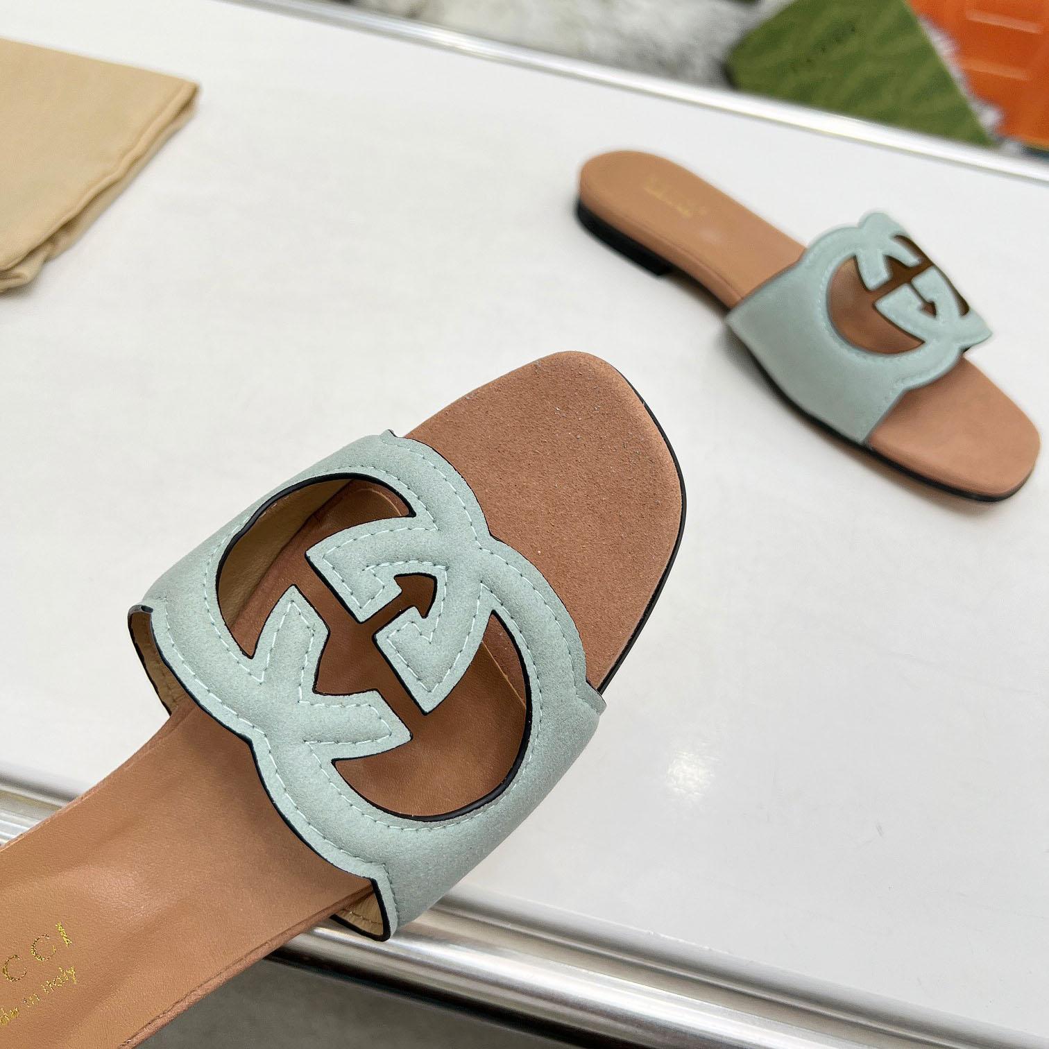 Gucci Women's Interlocking G Cut-out Sandal - FashionPlug
