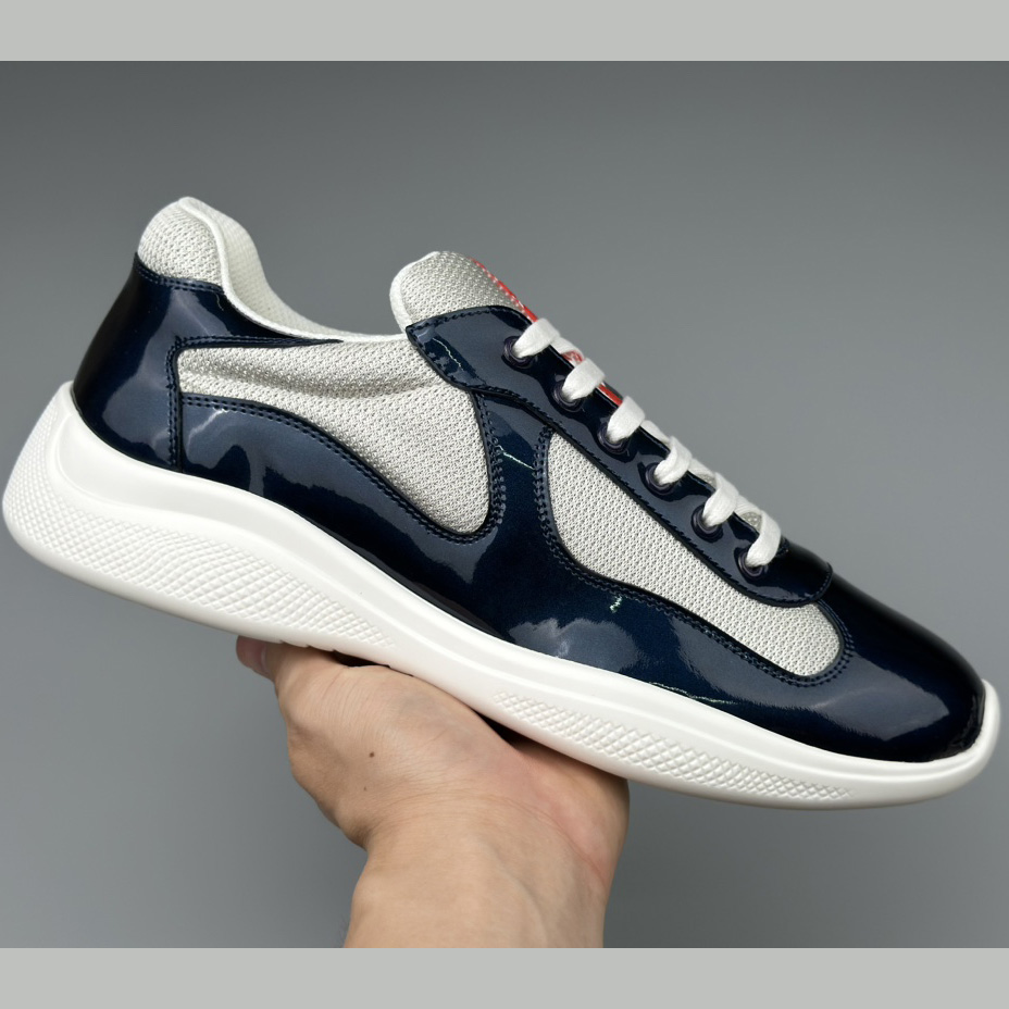 Prada America's Cup Biker Fabric Sneakers - FashionPlug