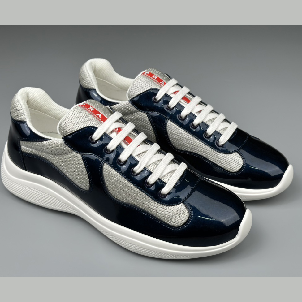 Prada America's Cup Biker Fabric Sneakers - FashionPlug