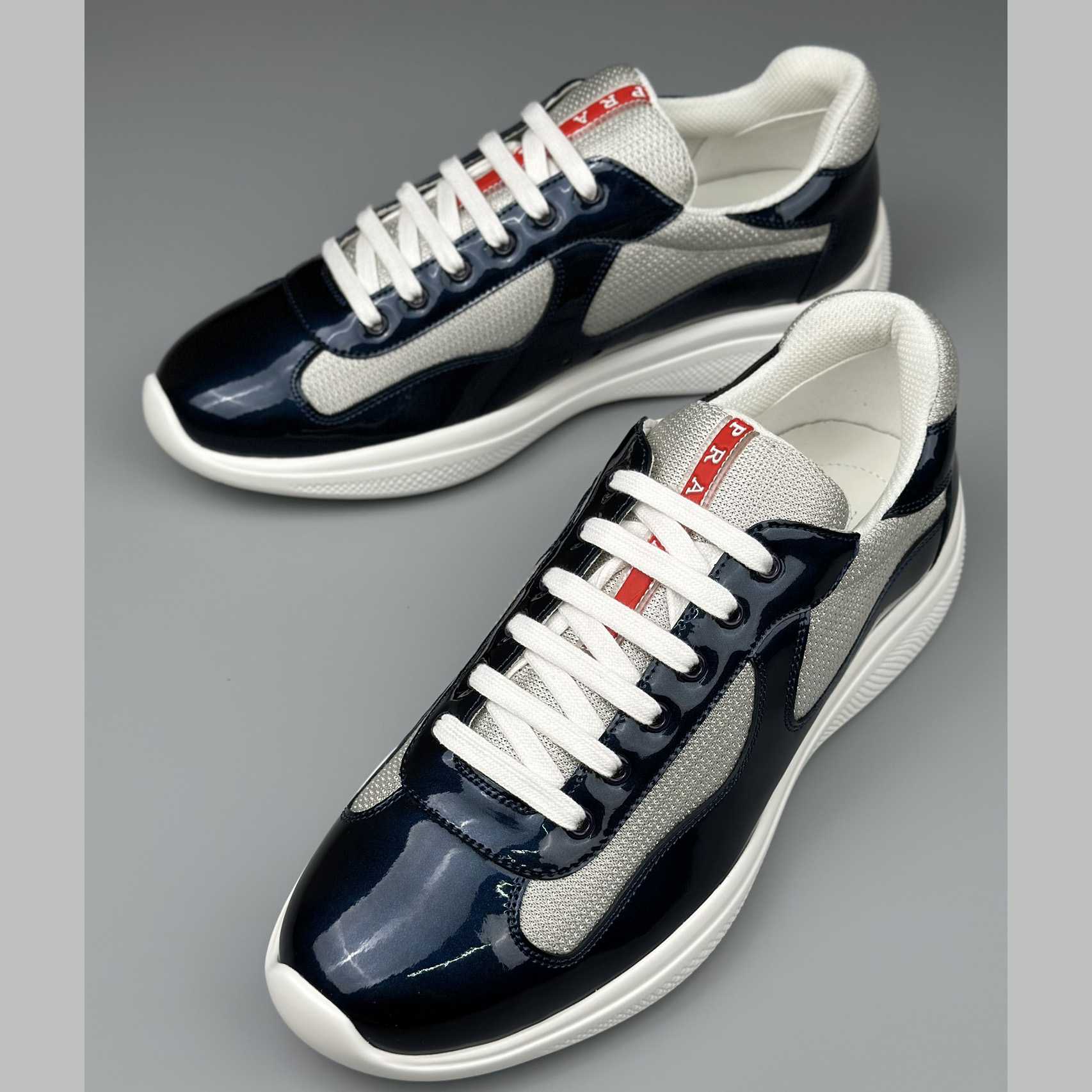 Prada America's Cup Biker Fabric Sneakers - FashionPlug
