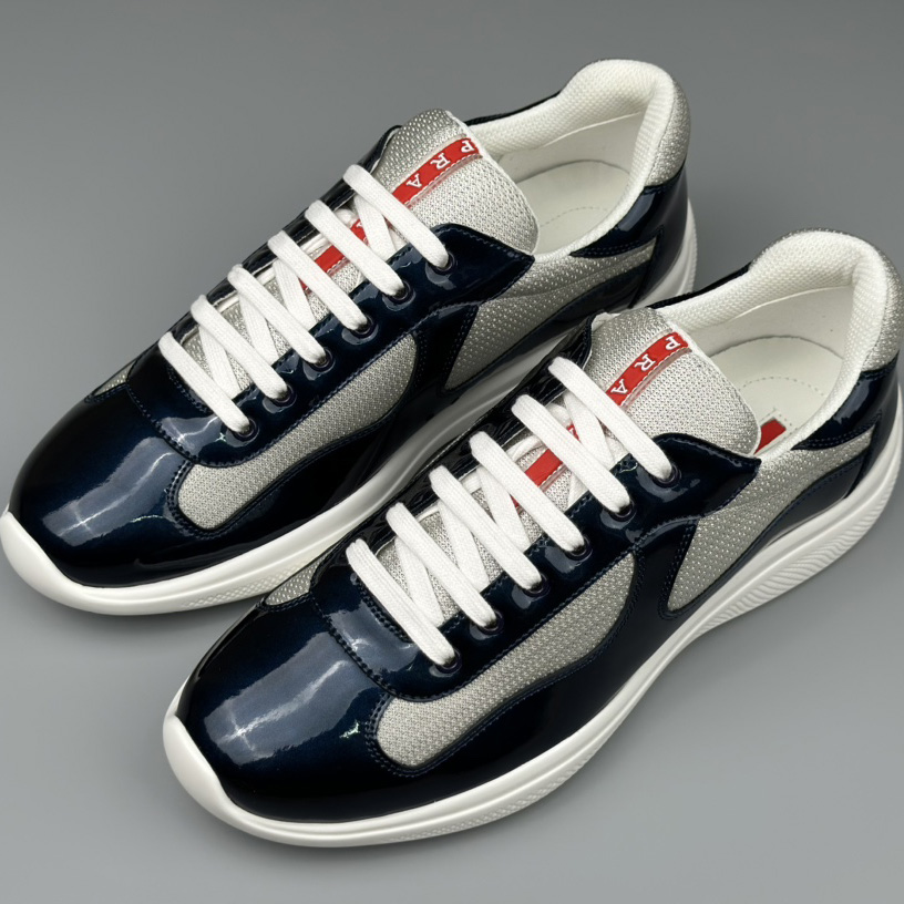 Prada America's Cup Biker Fabric Sneakers - FashionPlug