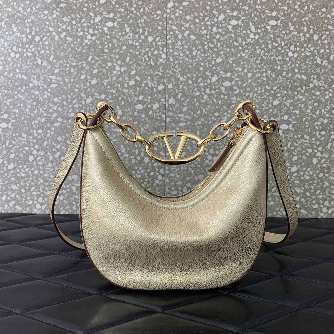 Valenti Garavani VLogo Moon Shoulder Bag (20*23*8cm) - FashionPlug