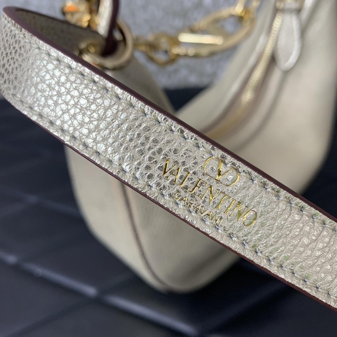 Valenti Garavani VLogo Moon Shoulder Bag (20*23*8cm) - FashionPlug