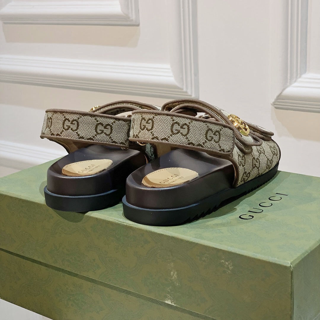 Gucci Women's Double G Sandal  - FashionPlug
