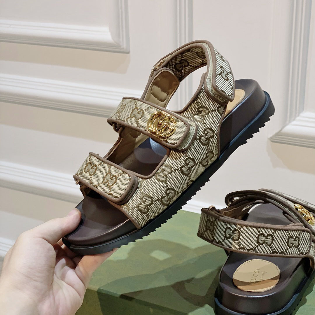 Gucci Women's Double G Sandal  - FashionPlug