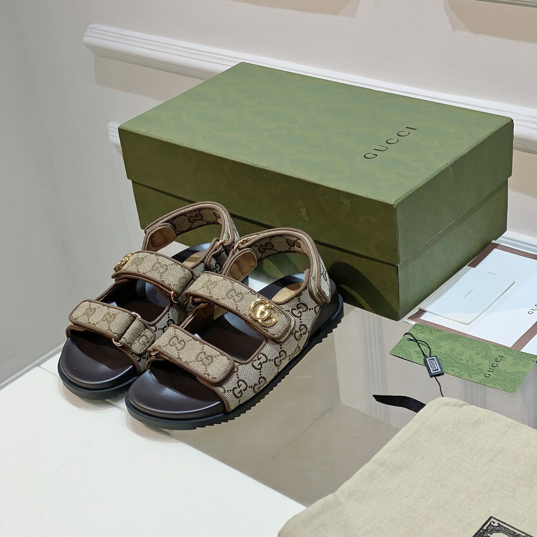 Gucci Women's Double G Sandal  - FashionPlug
