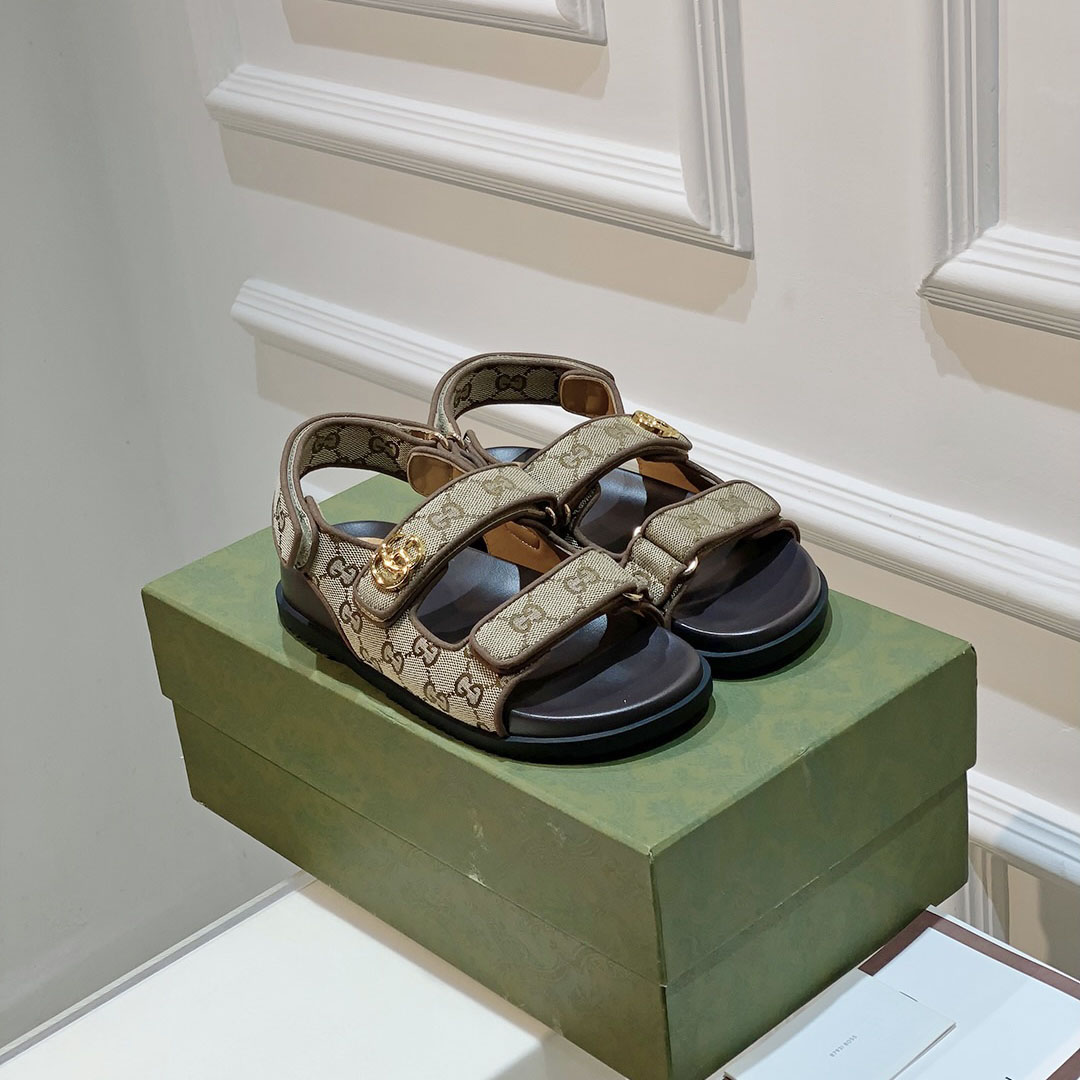 Gucci Women's Double G Sandal  - FashionPlug