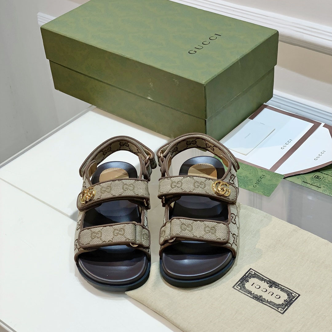 Gucci Women's Double G Sandal  - FashionPlug