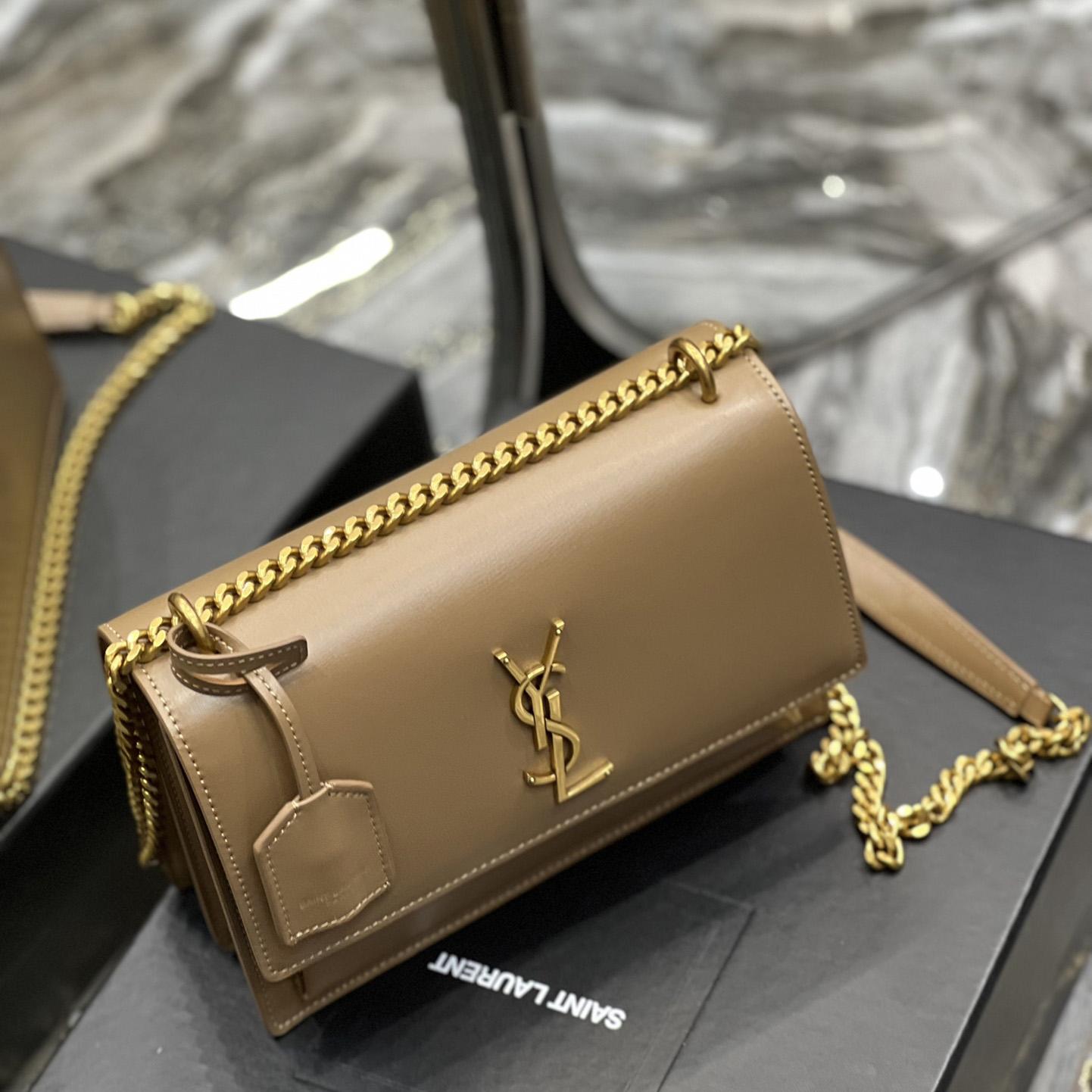 Saint Laurent Women Sunset Medium Leather Shoulder Bag （22x8x16 cm） - FashionPlug