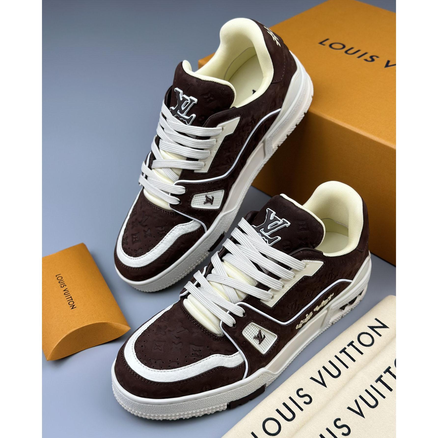 Louis Vuitton LV Trainer Sneaker     - FashionPlug