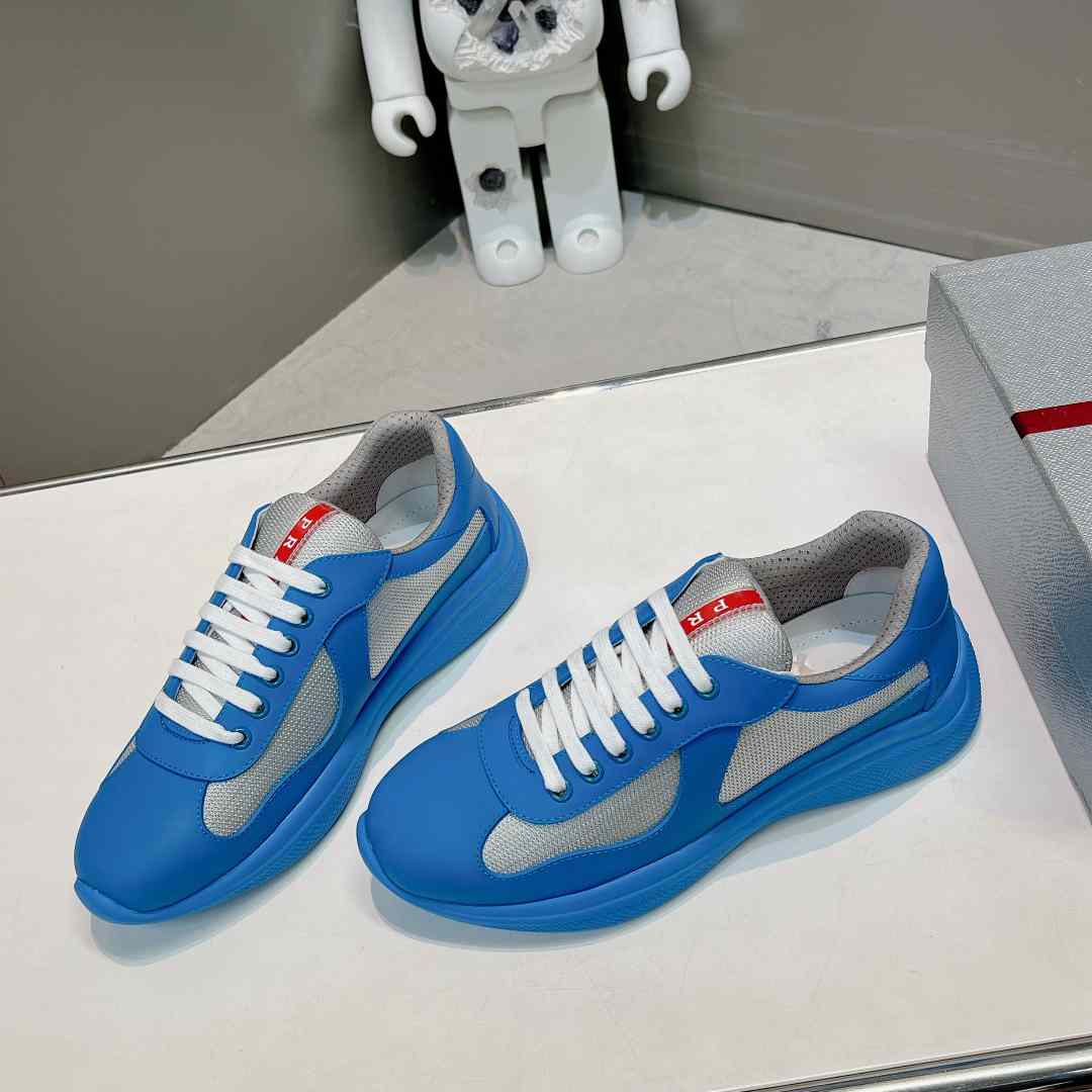 Prada America's Cup Soft Rubber And Bike Fabric Sneakers - FashionPlug