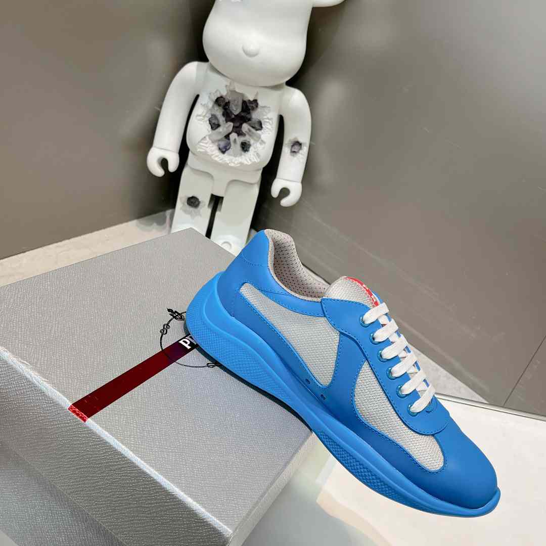 Prada America's Cup Soft Rubber And Bike Fabric Sneakers - FashionPlug