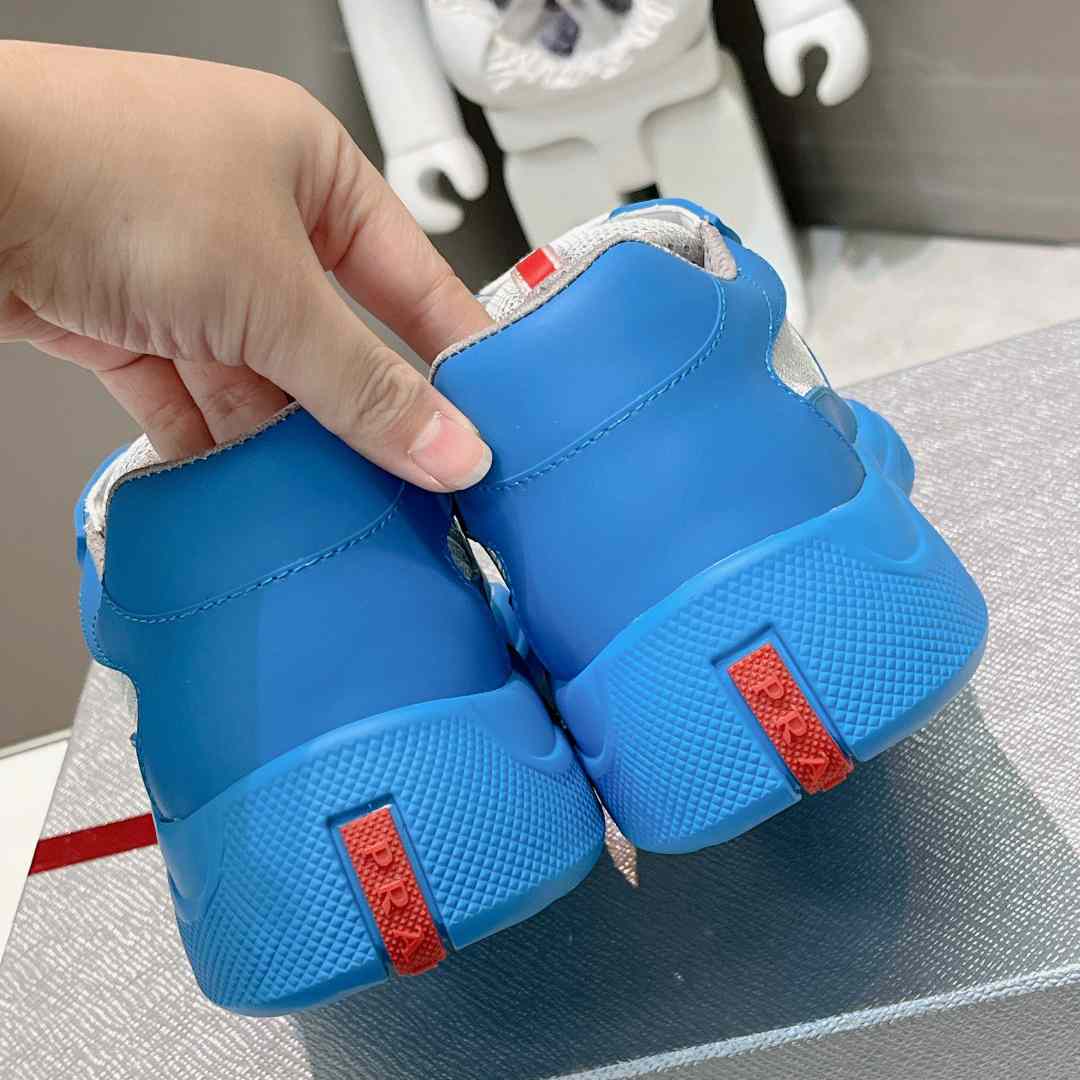 Prada America's Cup Soft Rubber And Bike Fabric Sneakers - FashionPlug