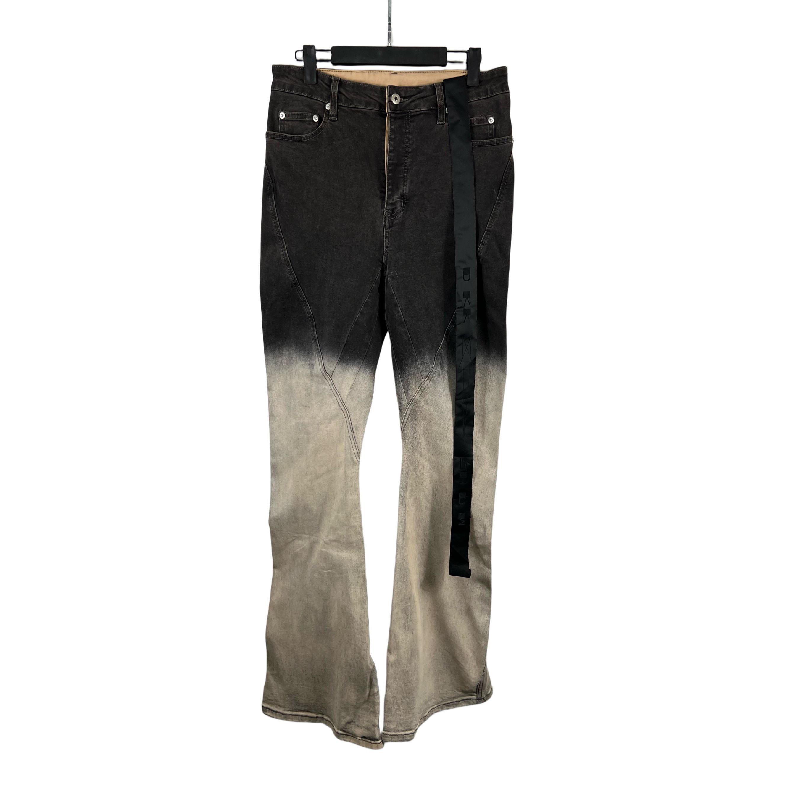 Rick Owens Gradient-effect Flared Jeans - FashionPlug
