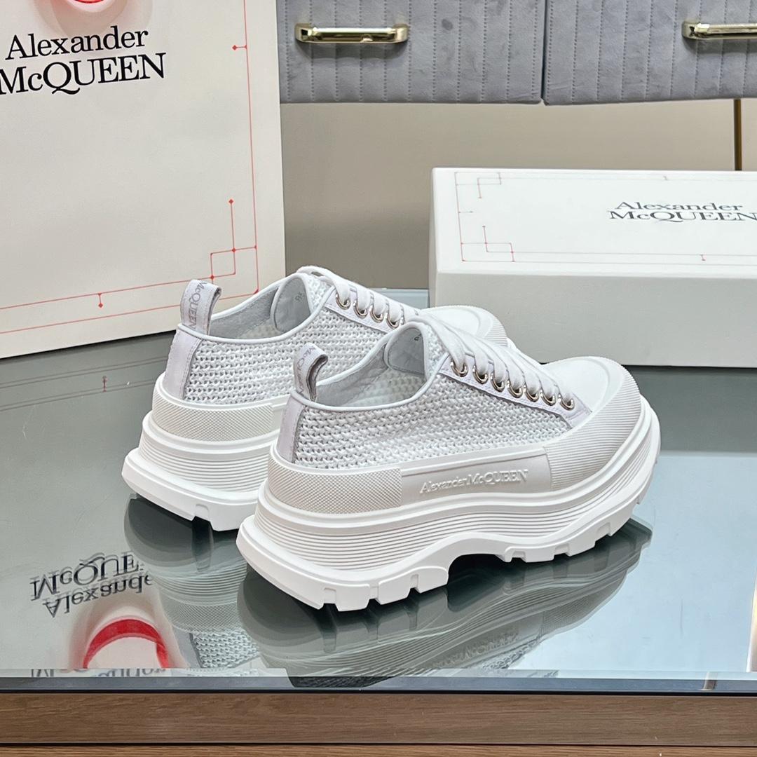Alexander Mqueen Tread Slick Lace-up Shoes - FashionPlug