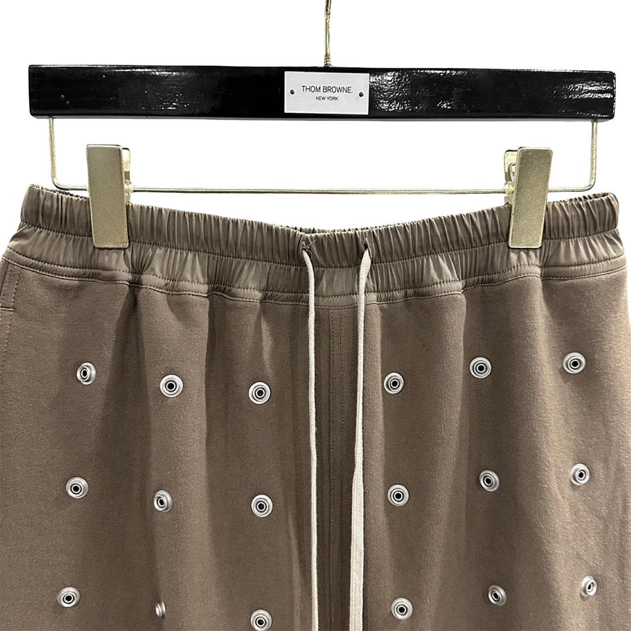 Rick Owens DRKSHDW Embellished Cotton Shorts - FashionPlug