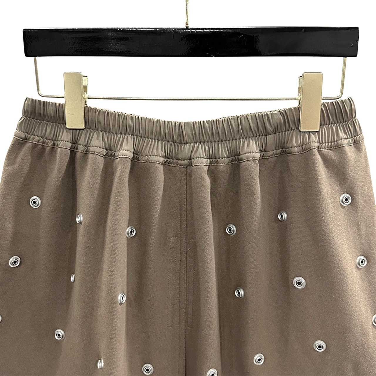 Rick Owens DRKSHDW Embellished Cotton Shorts - FashionPlug