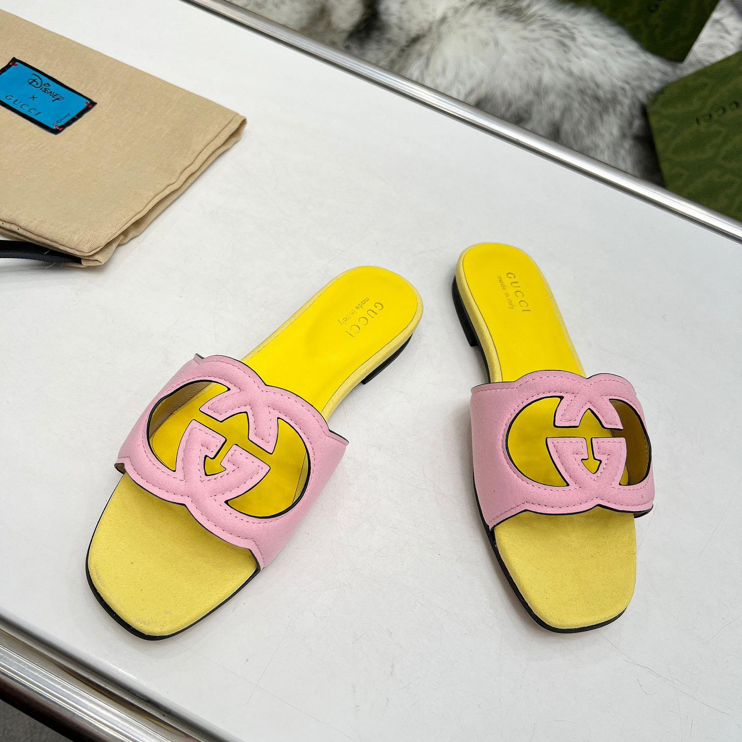 Gucci Women's Interlocking G Cut-out Sandal - FashionPlug