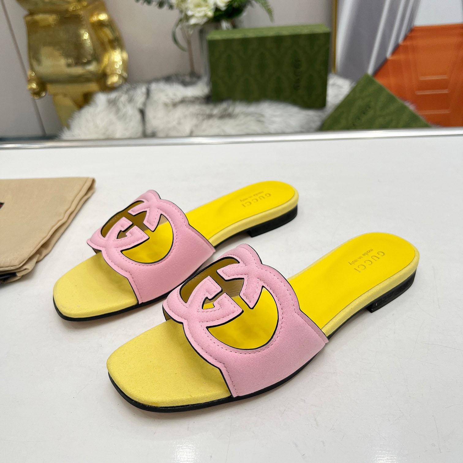 Gucci Women's Interlocking G Cut-out Sandal - FashionPlug