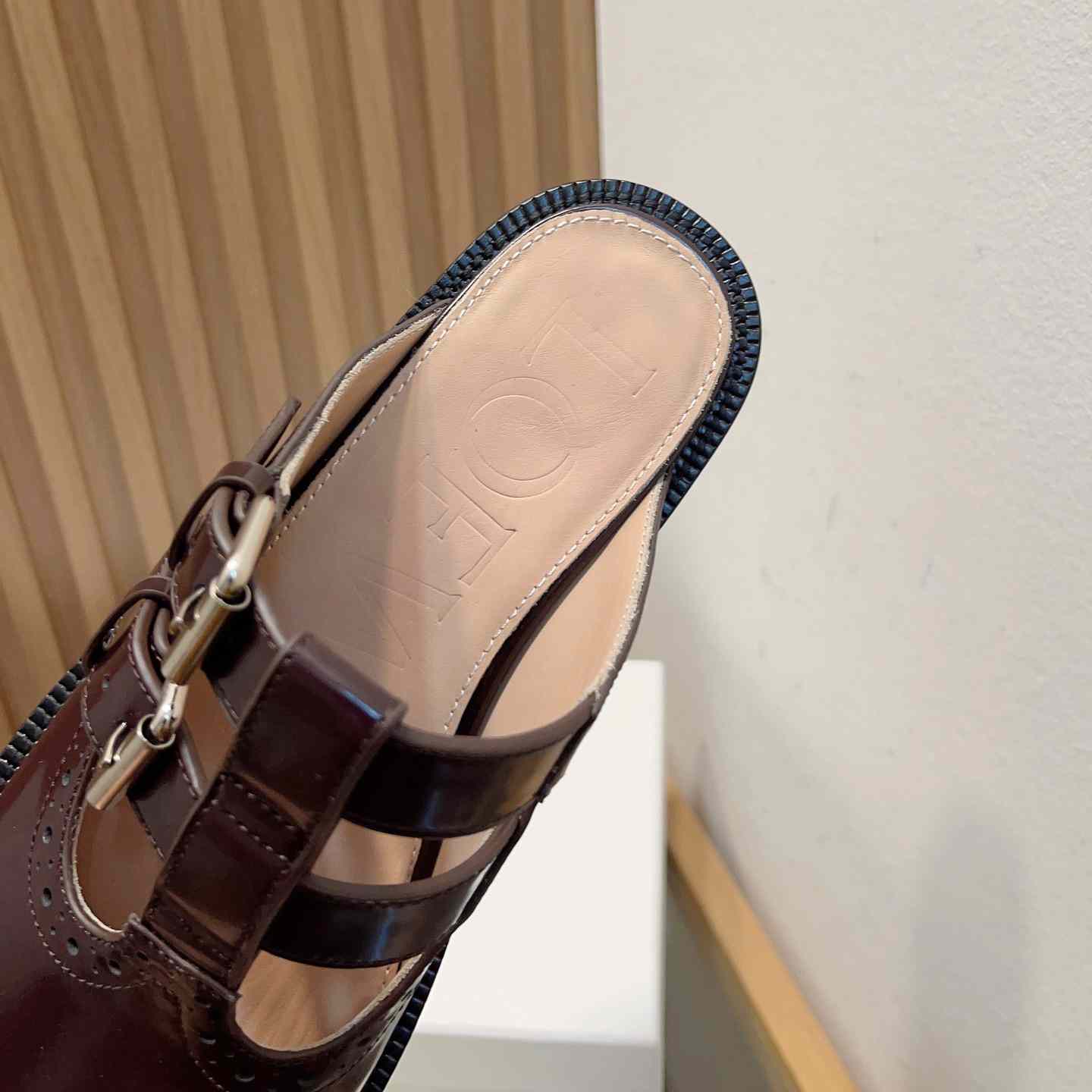 Loewe Campo Mary Jane Mule In Calfskin - FashionPlug