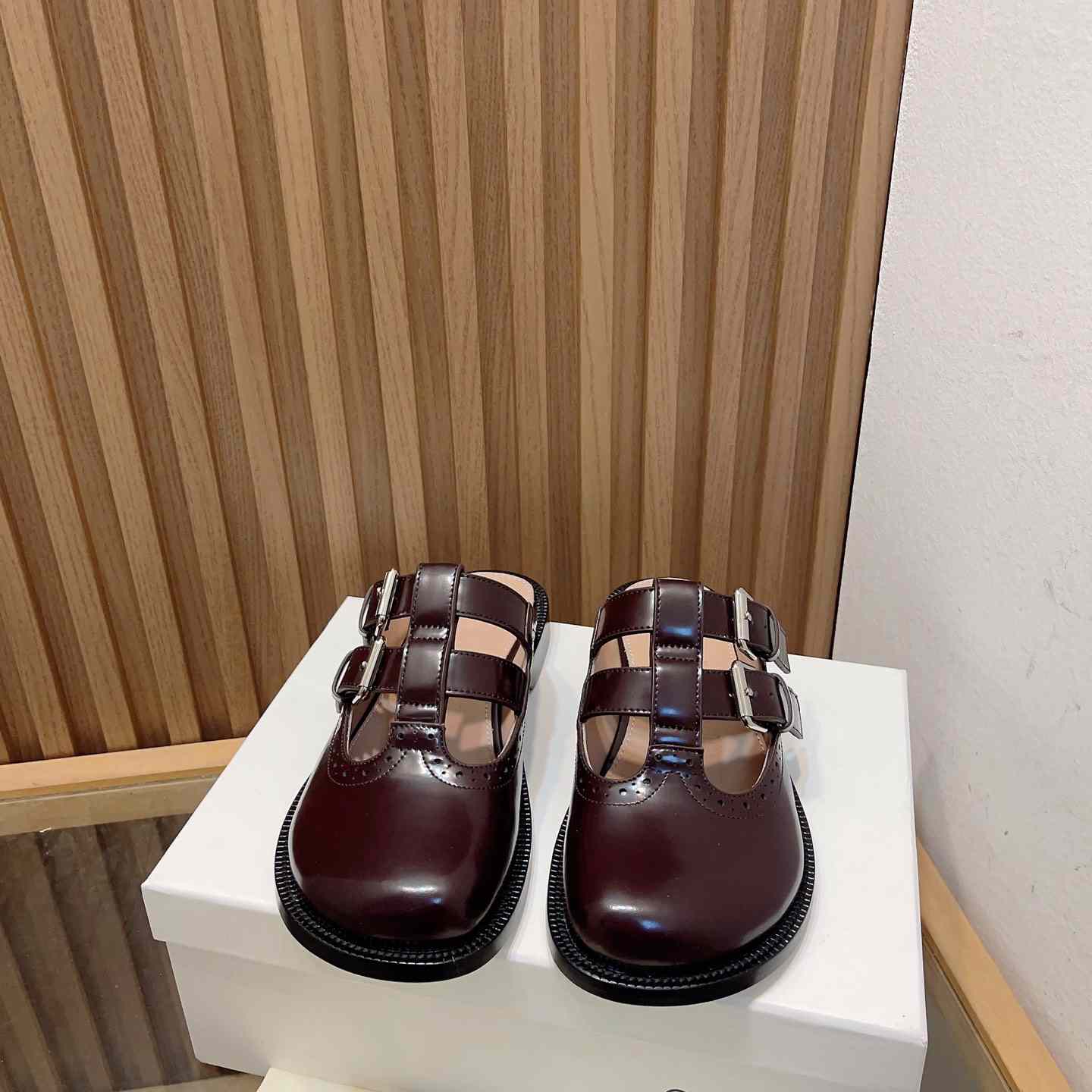 Loewe Campo Mary Jane Mule In Calfskin - FashionPlug