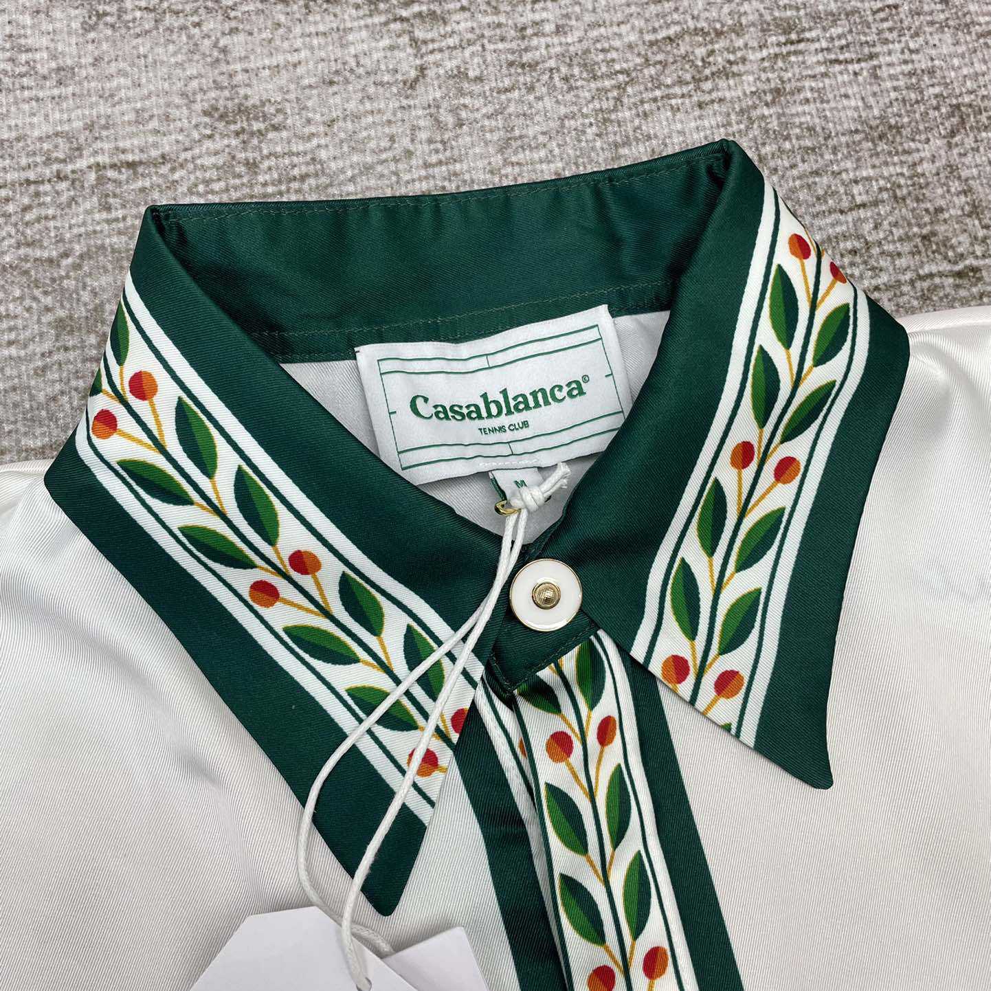 Casablanca Oranges L’amour En Fleur Silk Shirt   CA3461 - FashionPlug