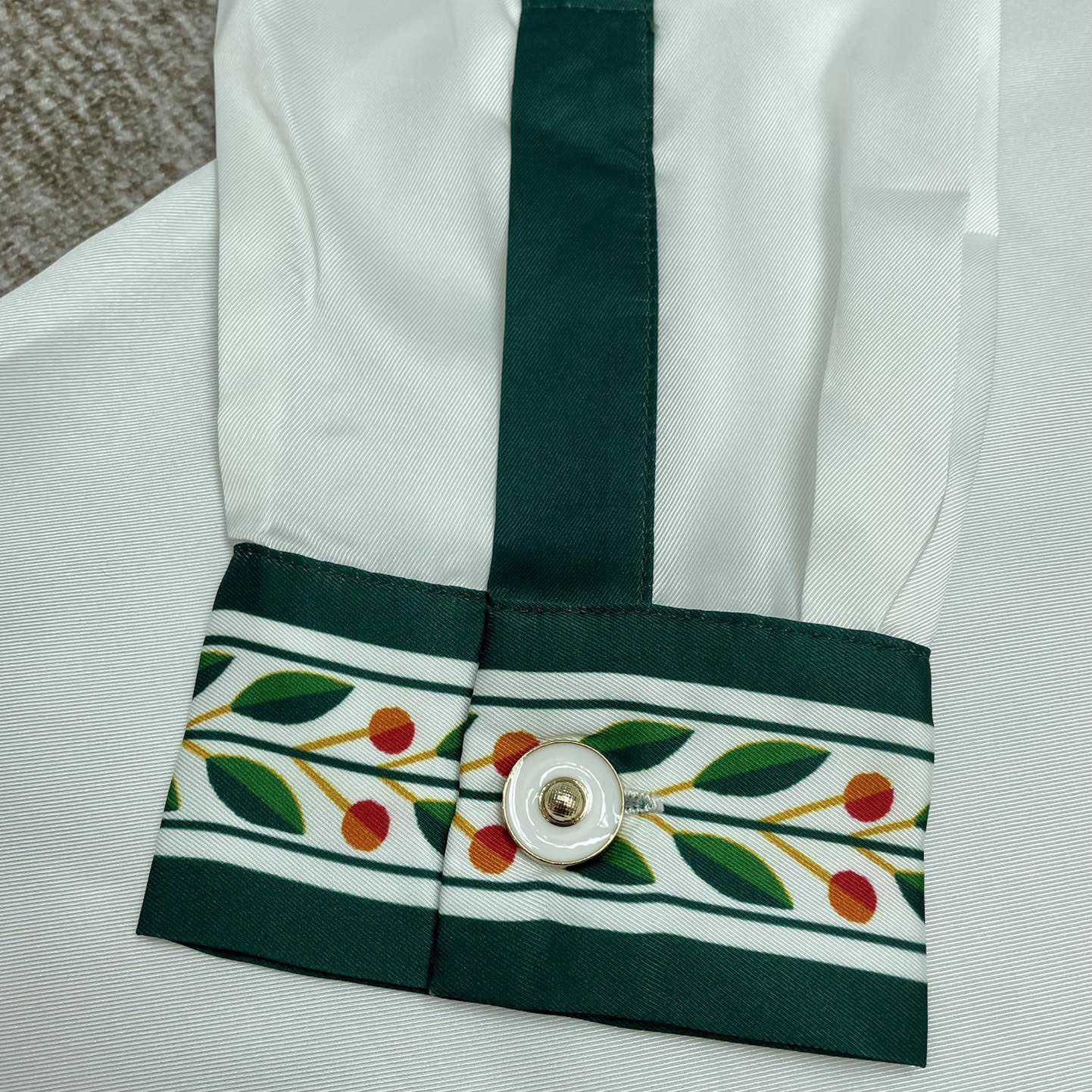 Casablanca Oranges L’amour En Fleur Silk Shirt   CA3461 - FashionPlug